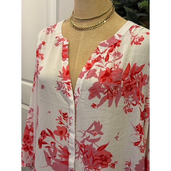 NYDJ Floral Loose Fit Top Women size 2XL XXL - Picture 2 of 9